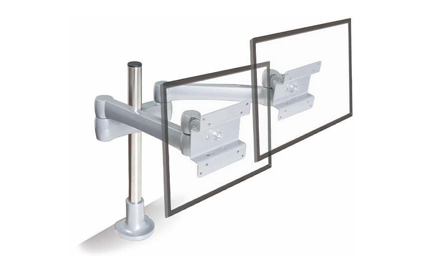 17''-27'' 스크린 암용 듀얼 모니터 마운트